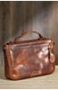 Coronado Americana Leather Messenger Bag with Concealed Carry Pocket