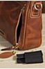 Coronado Americana Leather Messenger Bag with Concealed Carry Pocket