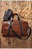 Legacy American Bison Leather Weekender Duffel Bag