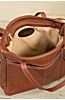 Taos Collection Leather Tote Bag with Concealed Carry Pocket