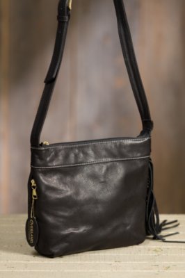 Overland Taos Collection Side Fringe Crossbody Handbag with Concealed ...
