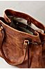 Santa Fe Bison Leather Tote Bag with Concealed Carry Pocket