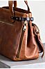 Santa Fe Bison Leather Crossbody Top Handle Handbag with Concealed Carry Pocket