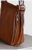 Santa Fe Bison Leather Shoulder Bag with Concealed Carry Pocket 