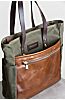 Heritage Canvas and American Bison Leather Tote Bag
