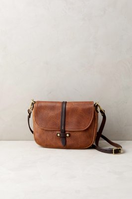 Santa Fe Bison Leather Crossbody Saddle Bag | Overland