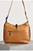 Mesa Two-Tone Leather Shoulder Bag with Concealed Carry Pocket