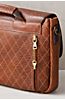 Legacy American Bison Leather Messenger Briefcase with Concealed Carry Pocket