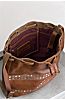 Salem Studded Leather Crossbody Shoulder Bag  