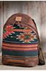 Will Oaxacan Hand-Woven Wool and Leather Backpack
