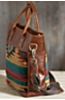 Will Oaxacan Hand-Woven Wool and Leather Tote Bag