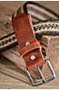Arrow Horse Hair Leather Belt