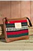 Oaxacan Hand-Woven Wool and Leather Pouch