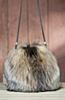 Canadian Fox Fur Muff Crossbody Handbag 
