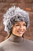 Knitted Silver Fox Fur Beanie Hat