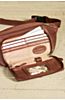 Waist Pack Organizer Leather Bag with RFID Protection