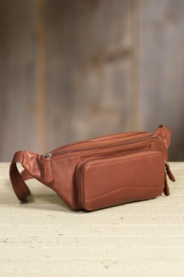Waist Pack Organizer Leather Bag with RFID Protection Overland