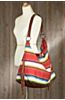 Patricia Wolf Fritch Serape and Deerskin Leather Tote Bag