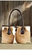 Overland Small Springbok and Leather Handbag