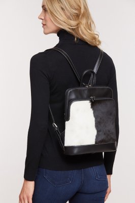 cowhide backpack purses