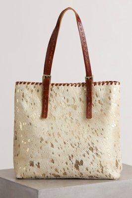 Sonoma Metallic Cowhide Tote Bag Overland