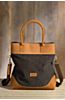 Overland Bremer Convertible Canvas and Leather Handbag