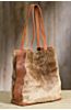 Oini Leather and Shearling Tote Bag