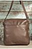 Argent Cowhide Leather Messenger Bag 