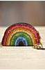 Mary Frances Over the Rainbow Designer Keychain Coin Pouch