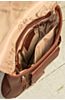 Flat North South Euro Leather Messenger Bag