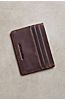 Slim ID Distressed Leather Card Case