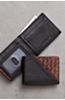 Mini Thinfold  Woven Argentine Leather Billfold Wallet