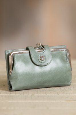 Hobo Alice Leather Clutch Wallet Overland