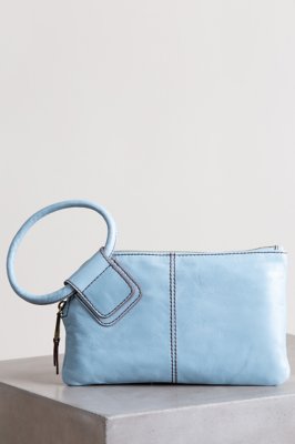 Hobo Sable Leather Wristlet Clutch Wallet Overland