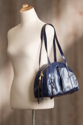 hobo beckon leather shoulder bag