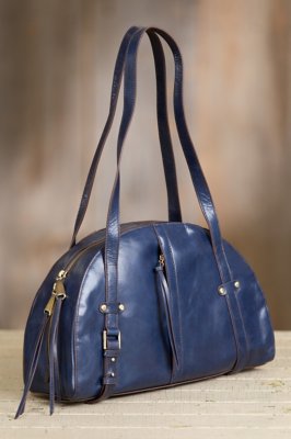 hobo beckon leather shoulder bag