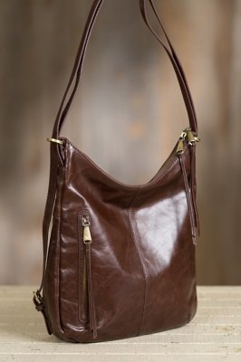 Hobo Merrin Leather Convertible Shoulder Bag Backpack Overland
