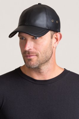 stetson leather ball cap