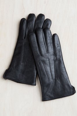 Men's Willow Rabbit FurLined Lambskin Leather Gloves Overland