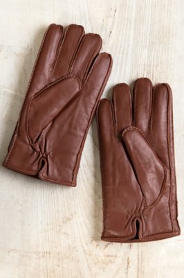 Men’s Douglas ShearlingLined Lambskin Leather Gloves Overland