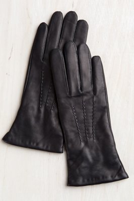 Women’s CashmereLined Lambskin Leather Gloves Overland