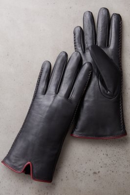 womens shearling lined gloves