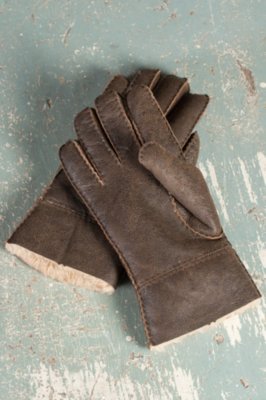 Men's Rugged Shearling Sheepskin Gloves Overland