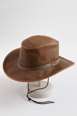 Rancher Crushable OiledLeather Cowboy Hat Overland
