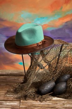 Pinnacle Wool Felt and Leather Safari Hat