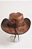 Renegade Leather Cowboy Hat with Buffalo Nickels