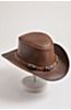 Calgary Leather Cowboy Hat with Conchos