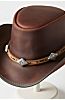 Calgary Leather Cowboy Hat with Conchos