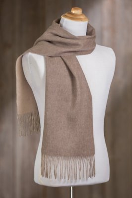 Classic TwoToned Merino Wool & Cashmere Scarf Overland