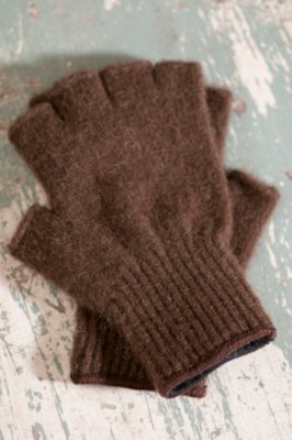 Bison Down Fingerless Gloves Overland